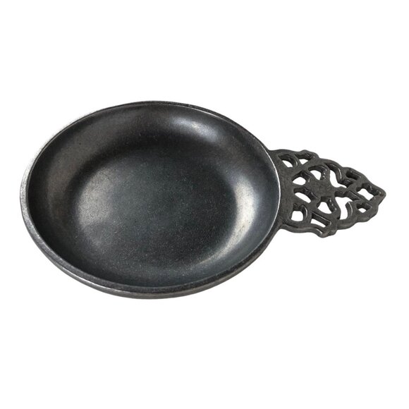 Carson Pewter Porringer Flat Decorative Handle Trinket Dish Tray Vintage Decor - Picture 1 of 10
